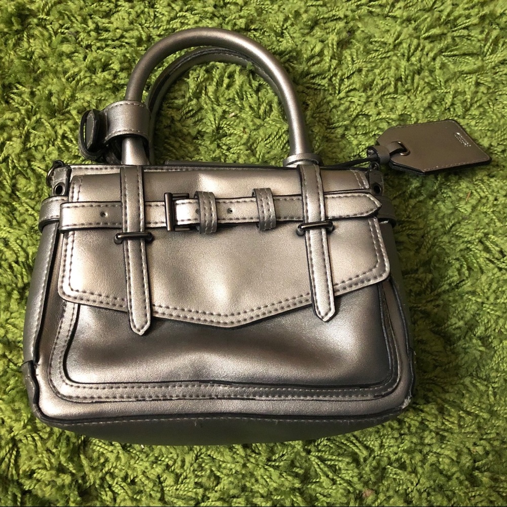 Adorable silver REED by Reed Krakoff mini satchel